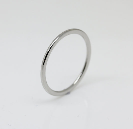 1mm Surgical Steel Comfort Fit / Court Shape Plain band Wedding Ring