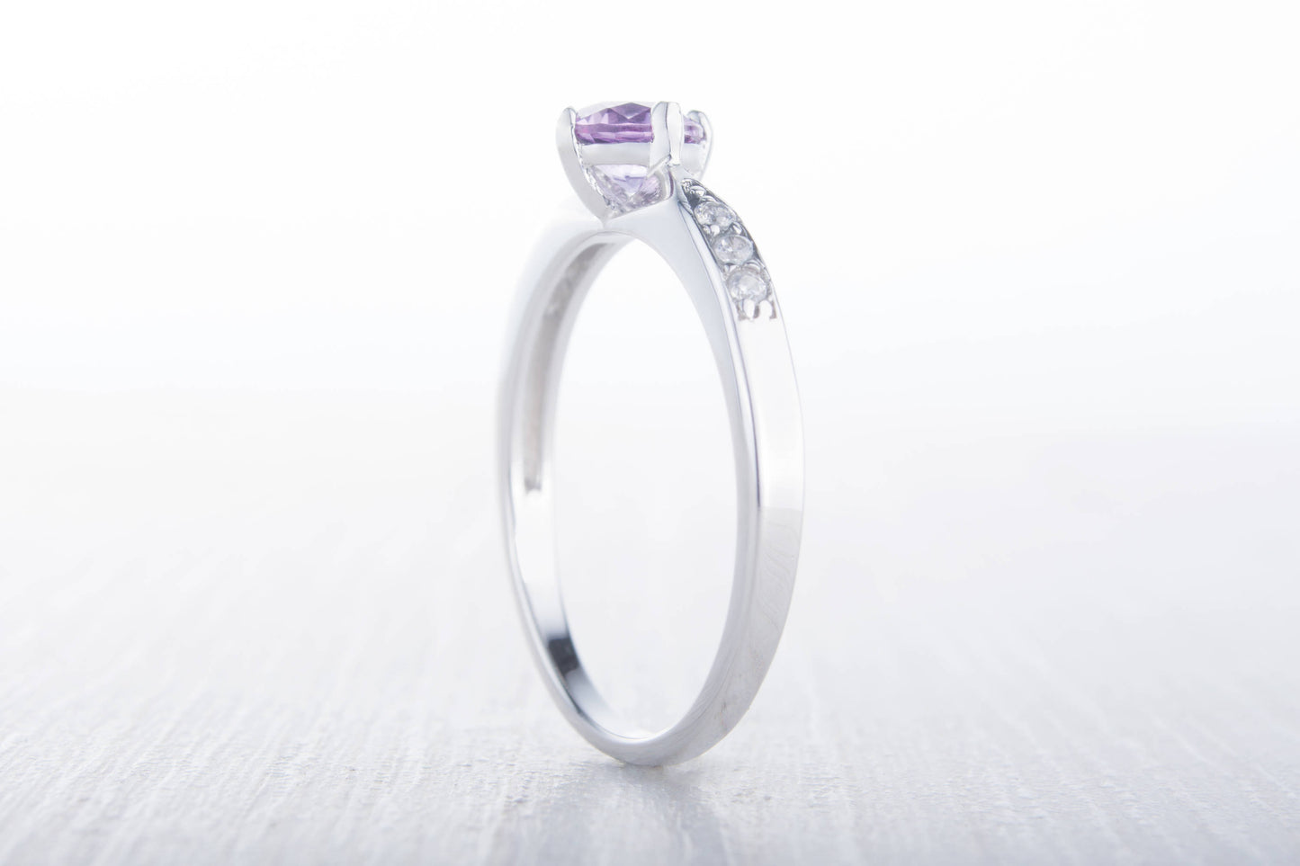 Alexandrite Solitaire engagement ring - available in sterling silver or white gold - handmade engagement ring - wedding ring