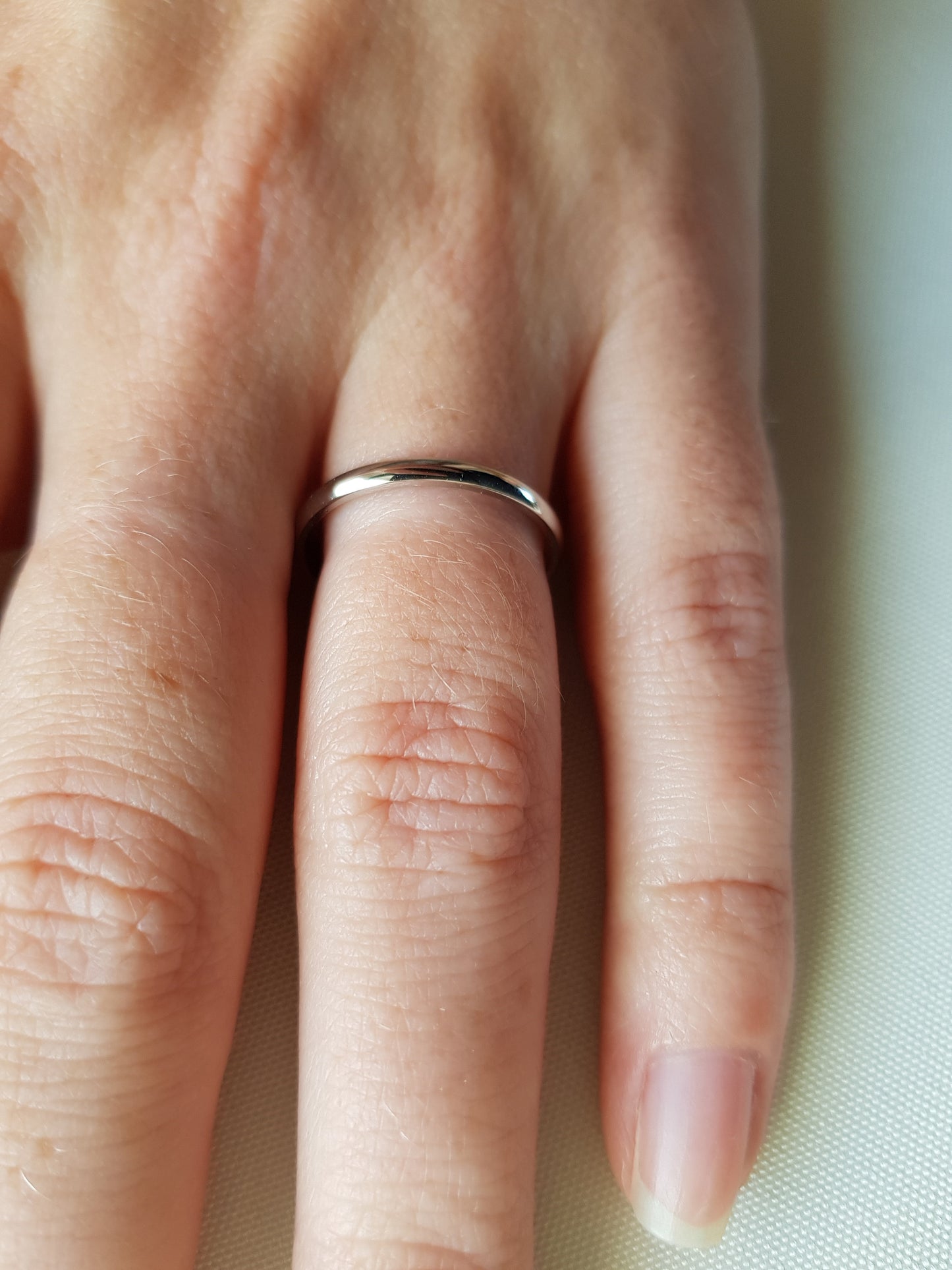 2mm Titanium Comfort Fit / Court Shape  Plain band Wedding Ring