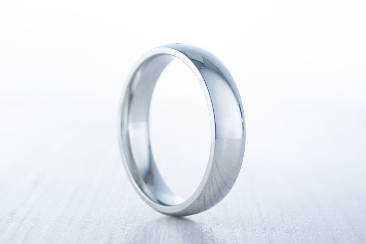 5mm Titanium & Moissnaite Wedding ring  - Band for men and women