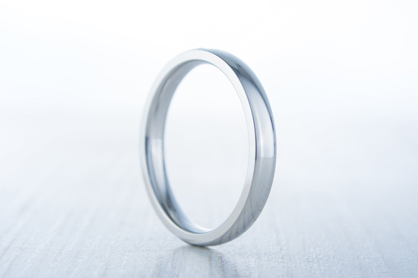 3mm Titanium & Moissanite Wedding ring - Band for men and women