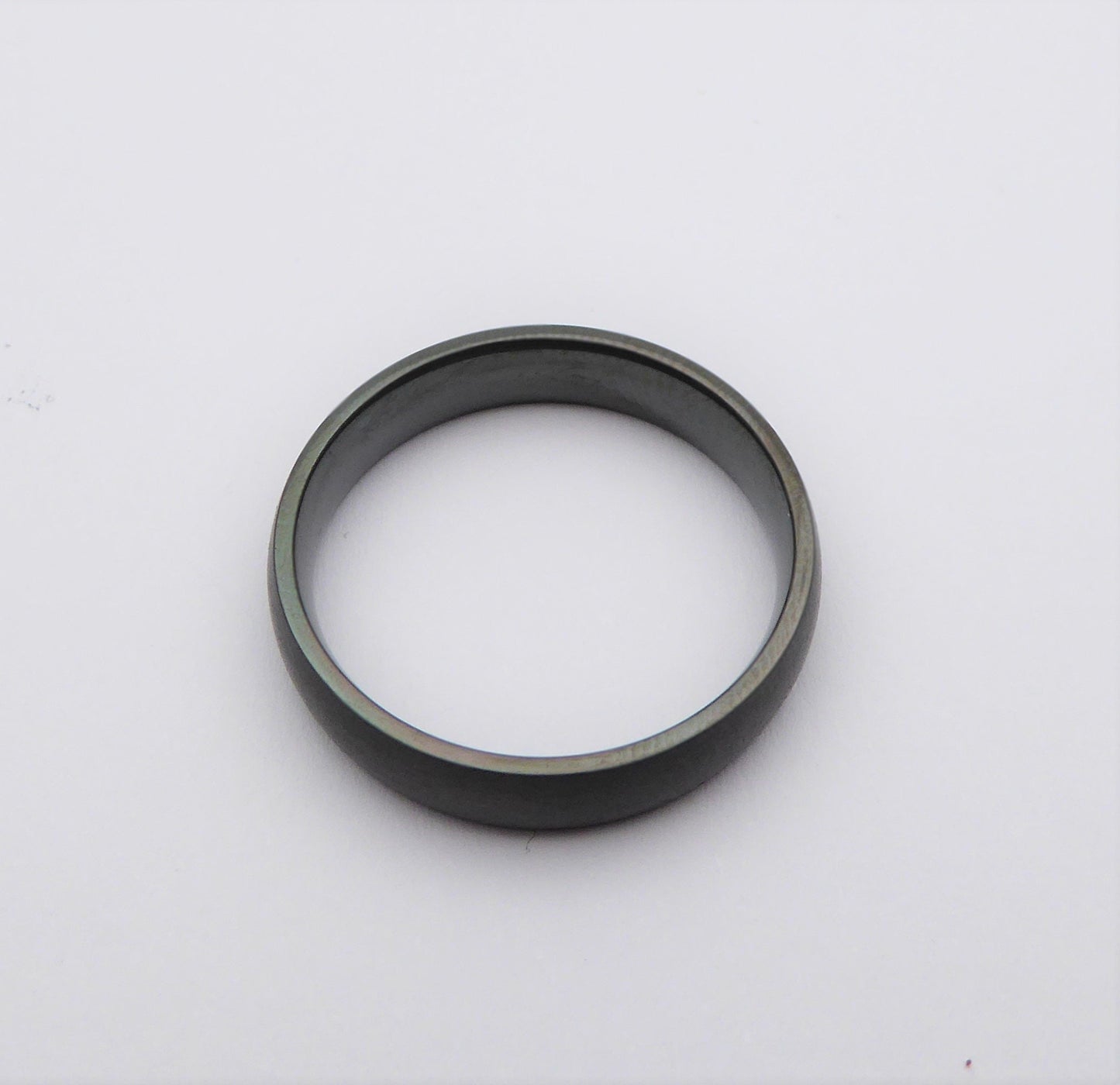 5mm Black Zirconium with matte brushed finish - wedding ring band for men and women