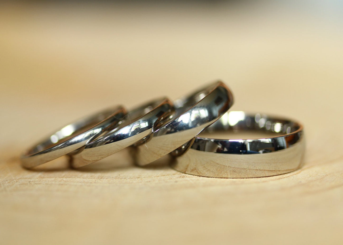 2mm Titanium Comfort Fit / Court Shape  Plain band Wedding Ring