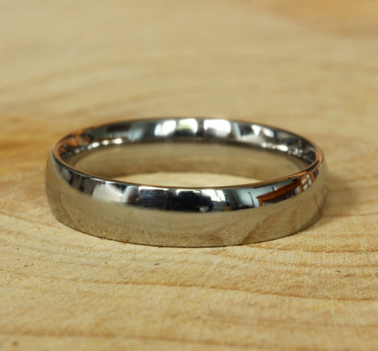 5mm Titanium Comfort Fit / Court Shape Plain band Wedding Ring