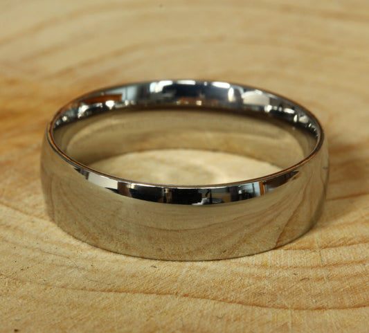6mm Titanium Comfort Fit Mens / Womens Plain band Wedding Ring
