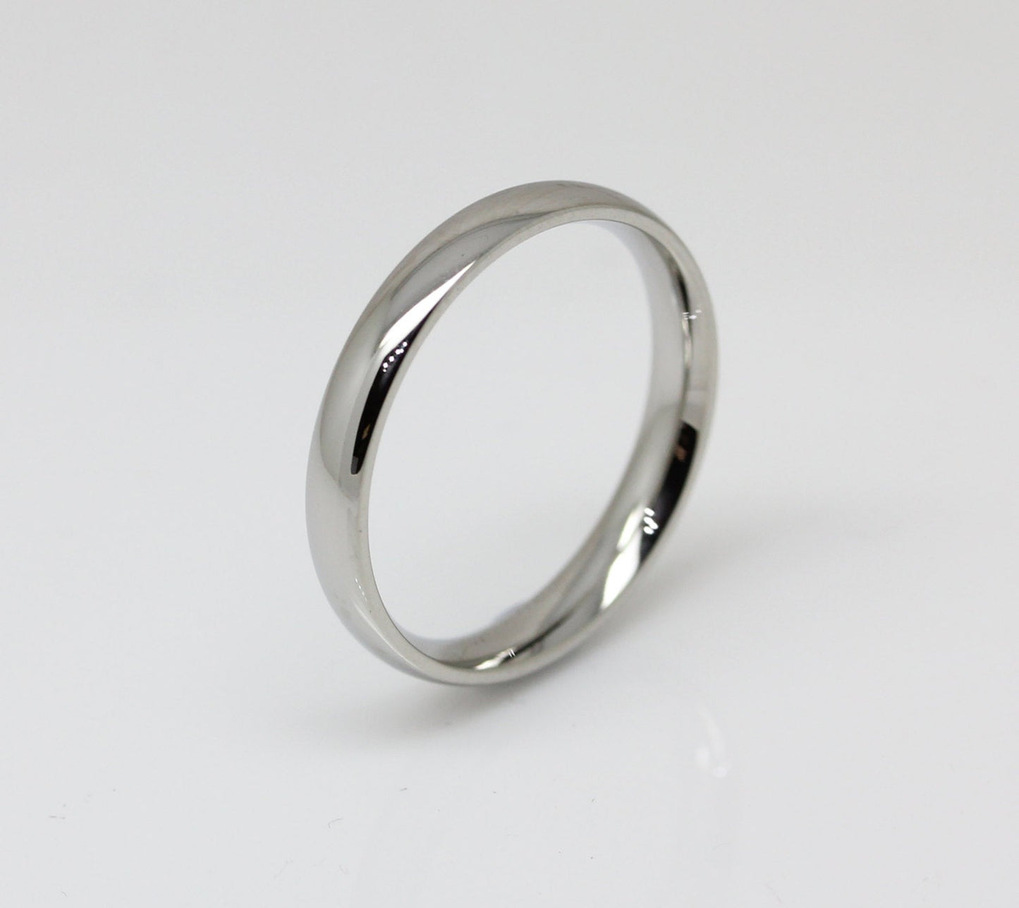 3mm Surgical Steel Comfort Fit / Court Shape Plain band Wedding Ring